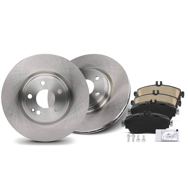 6x Front Disc Brake Rotors & Ceramic Brake Pads for INFINITI QX30 Mercedes-Benz gallery