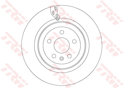 TRW DF6702S Brake Disc for Tesla