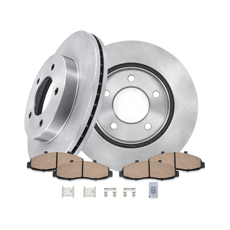 4WD Front Disc Rotors Brake Pads for 1997 - 2001 2002 2003 Ford F-150 4x4 5 Lug gallery