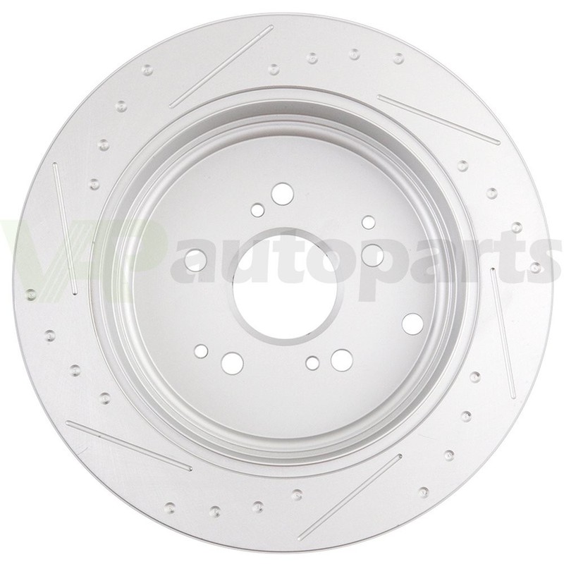 Rear Slotted Brake Pads And Rotors Fits Acura MDX Base Honda Pilot LX 3.5L 313mm gallery