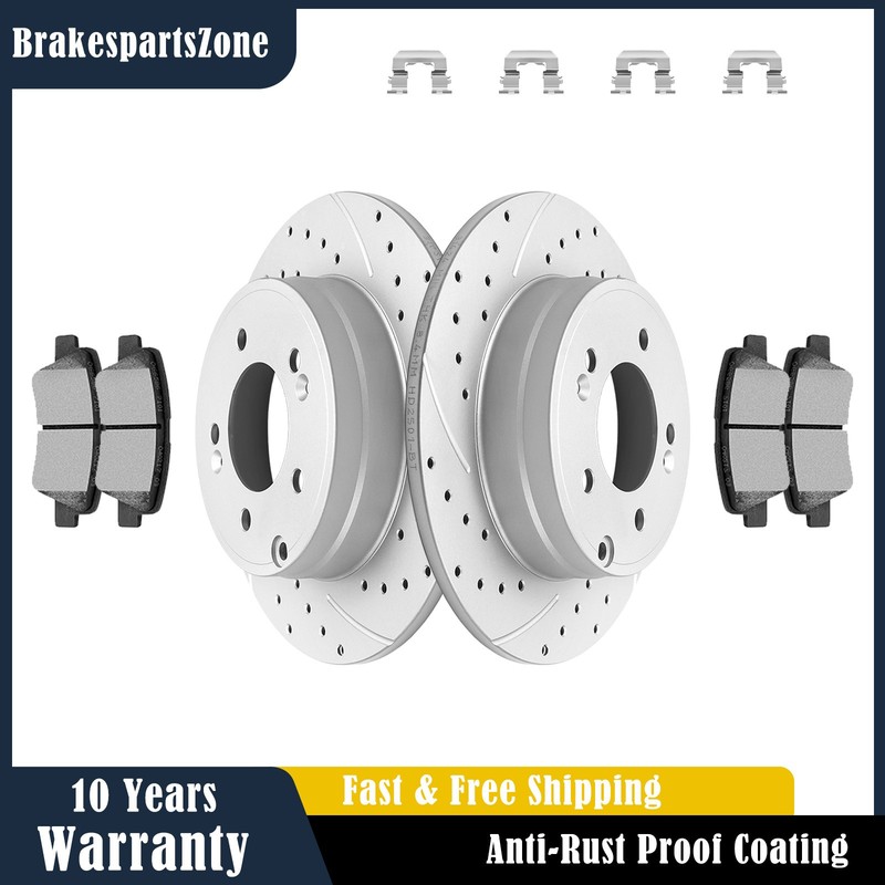 REAR Brake Rotors Pads fit for Hyundai Azera 2012-2015 2016-2017 Manual Parking
