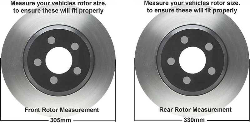 6-Lug Front & Rear Brake Pads Rotors for 2000-2006 Chevrolet Suburban 1500 gallery