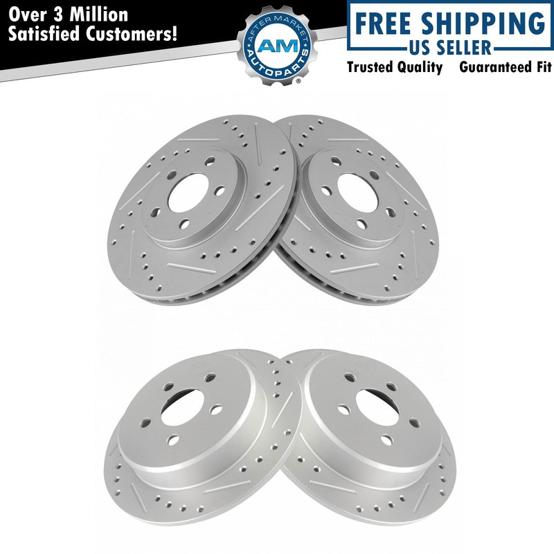 Front & Rear Brake Rotors Set For 2010 Chrysler PT Cruiser