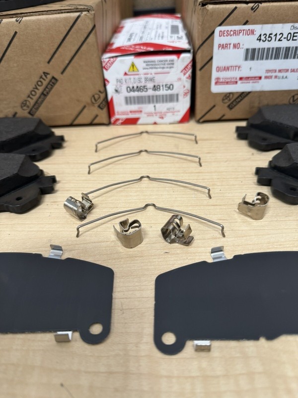 2018-2021 LEXUS NX300 OEM FRONT BRAKE KIT ROTORS, OEM PADS & SHIMS gallery