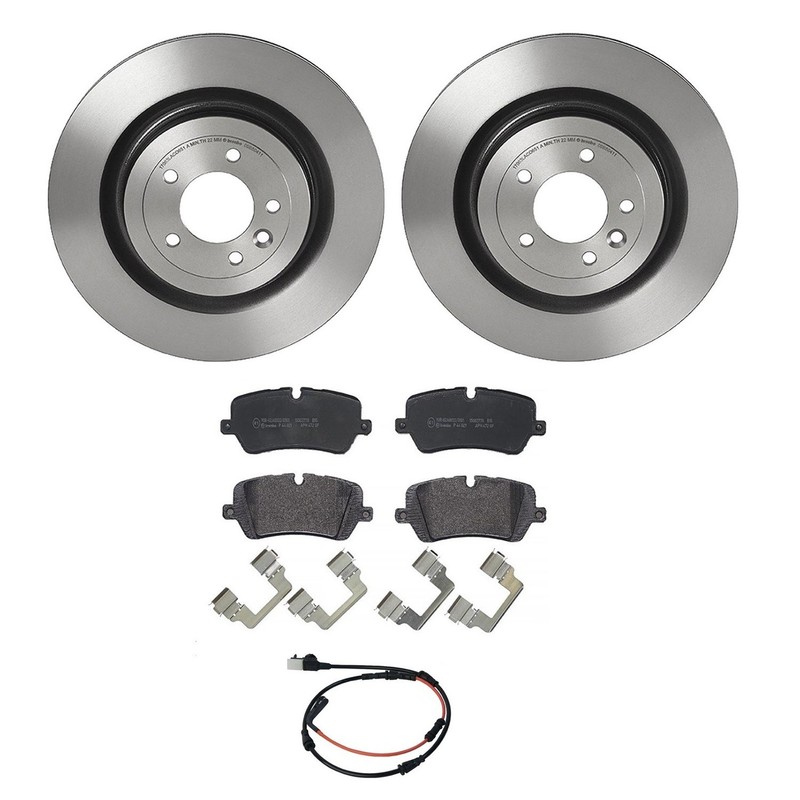 Brembo Rear Brake Kit Low-Met Pads & Disc Rotors for Discovery Range Rover Sport