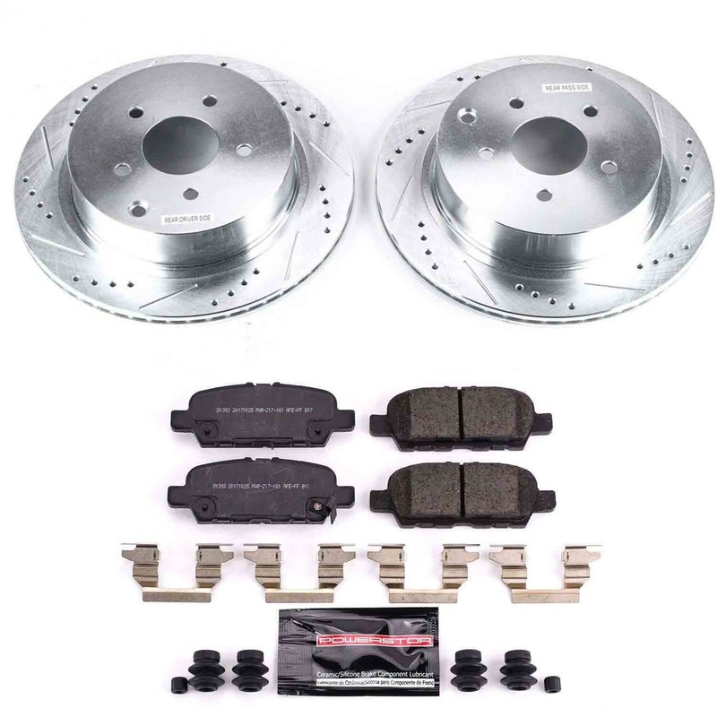 Powerstop K8021 Disc Brake Kit For 10-24 Fx35 Fx37 Q50 Q60 Q70 Q70L Qx60 Qx70