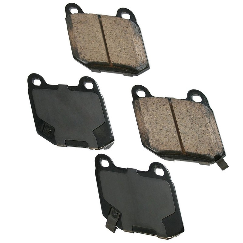 Akebono OEM Front & Rear Brake Pads For 2004-2014 Subaru Impreza 10 Yr Warranty gallery