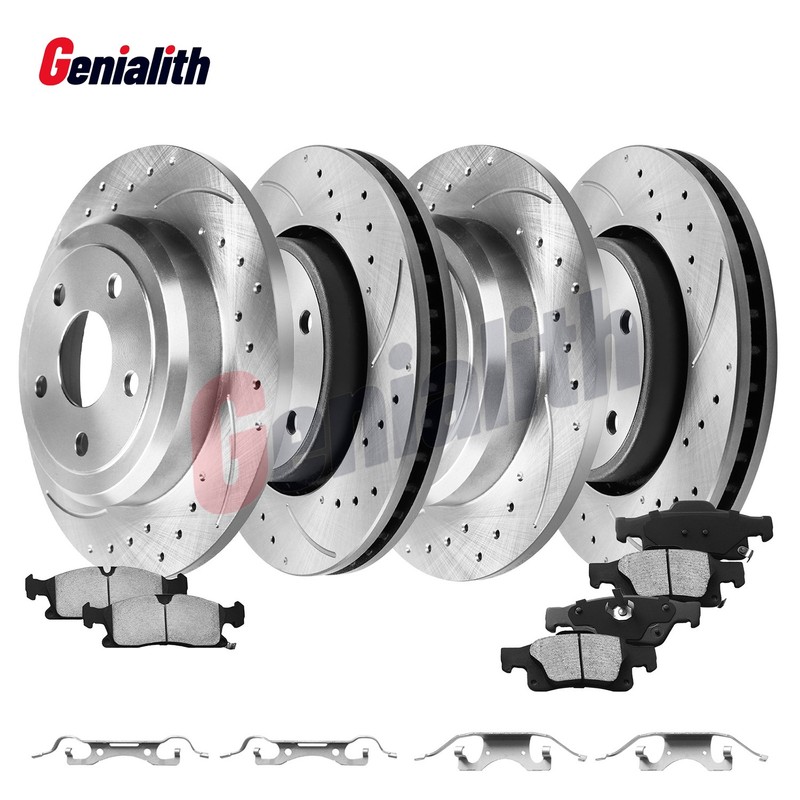 330mm Front Rear Brake Rotors & Pads Kit for Jeep Grand Cherokee Dodge Durango