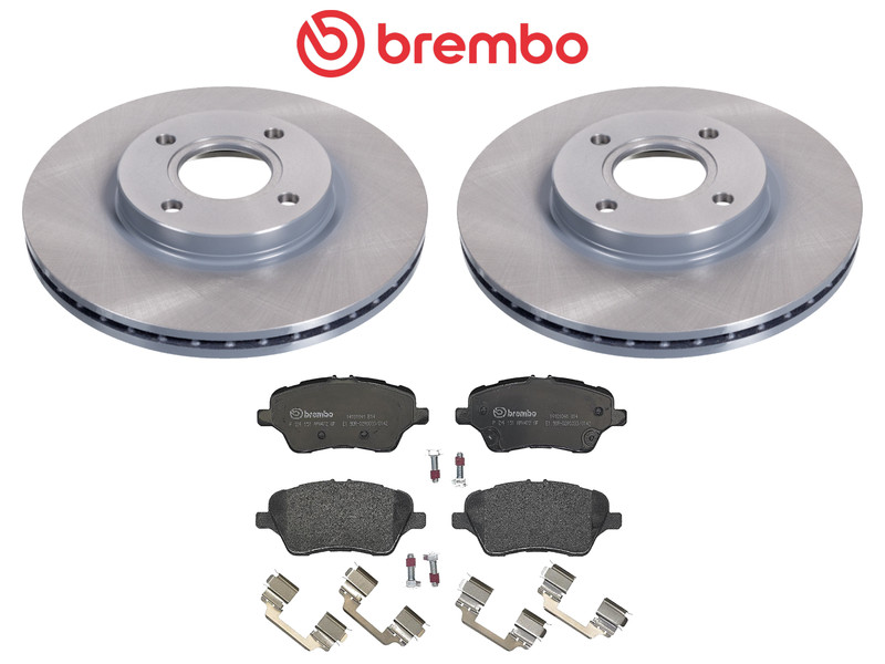 FRONT BRAKE DISCS BREMBO BRAKE PADS FORD FIESTA MK7 ST180 ST200 1.6 08-17 278MM