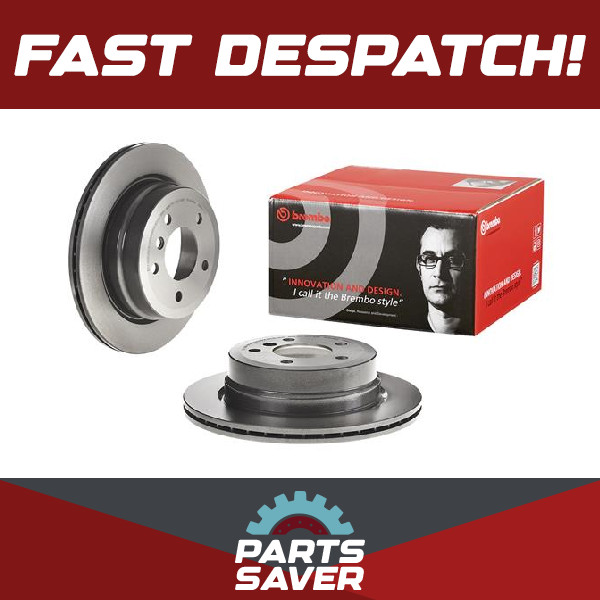 2x Brake Discs Pair Vented fits BMW 123D E82, E88 2.0D Rear 07 to 13 300mm Set
