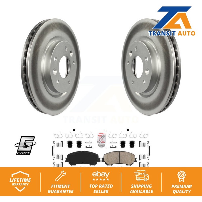 Front Coated Disc Brake Rotor And Ceramic Pad Kit For Nissan Rogue Sport Qashqai