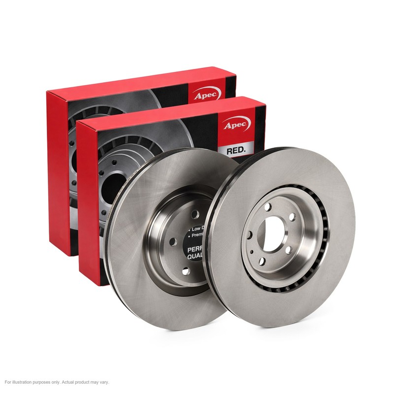 2x APEC Front Brake Discs For AUDI A7 Sportback (4GA, 4GF) 2.0 TFSI 2014-18