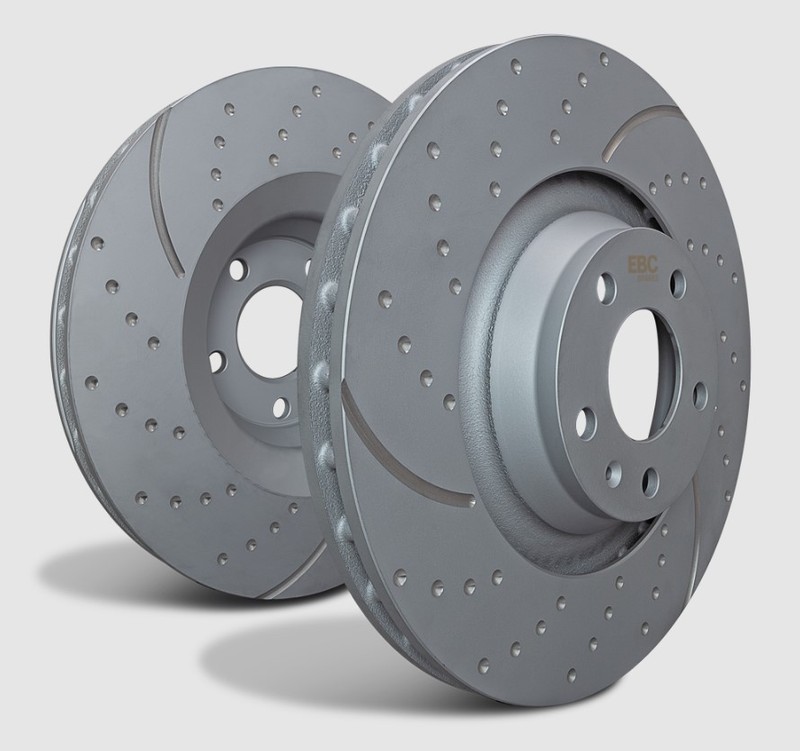 EBC GD7198 GD Sport Dimple Drilled & Slotted Brake Rotors – Rear Set