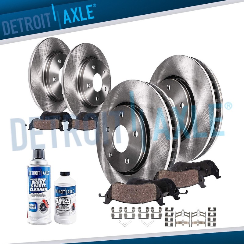 10pc Front Rear Brake Rotors Brake Pads Kit for 2013-2015 Honda Civic Acura ILX