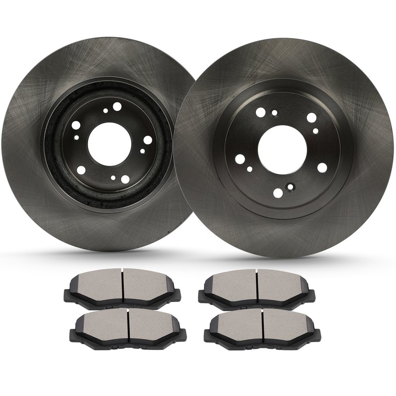 Front Brake Rotors Discs And Ceramic Pads Fits 2013 2014 2015 ACURA ILX 2.4L