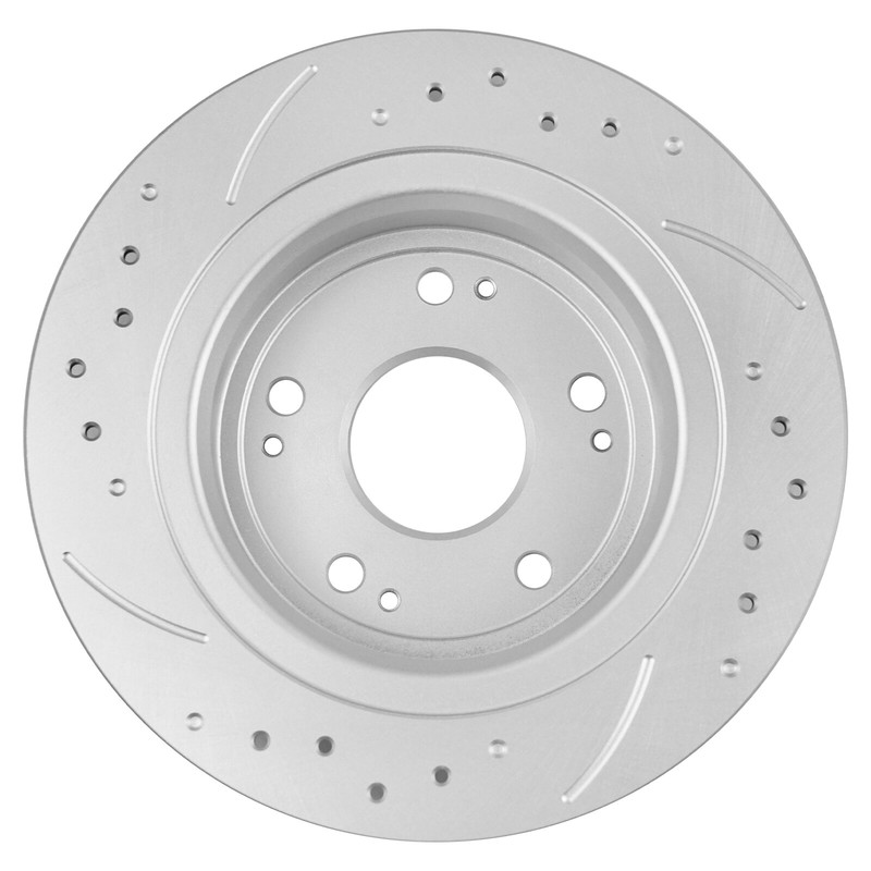 Rear DRILLED Rotors and Ceramic Brake Pads for 2009-2017 Honda Accord Acura TSX gallery