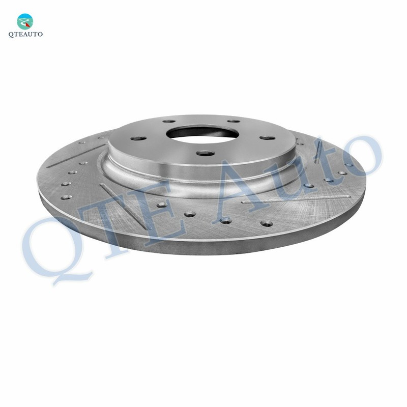8P Rear 305mm Drilled Brake Rotors-Hub-Brake Pad For 2009-2011 Volkswagen Routan gallery