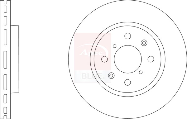2x Brake Discs Pair Vented Front 256mm SDK6676 Apec Blue Set 5531168L00 Quality gallery