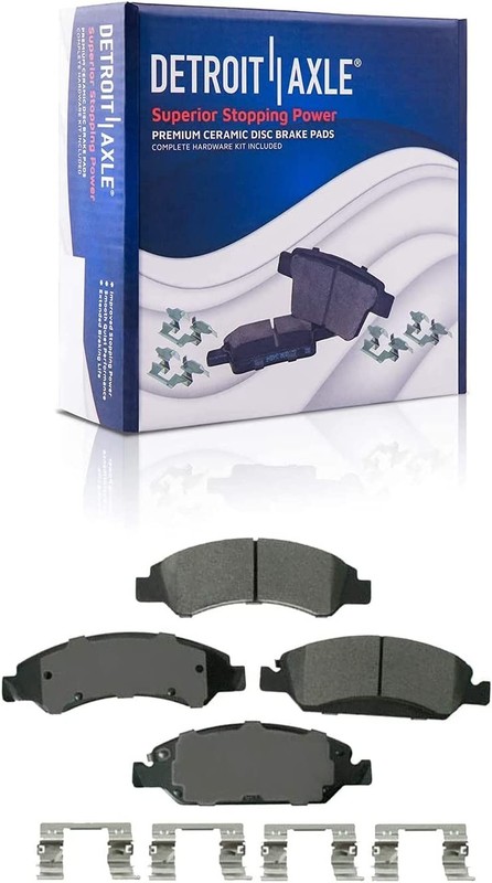 4WD Front Brake Pads Rotors Tie Rods for 2007-2014 Cadillac Escalade gallery