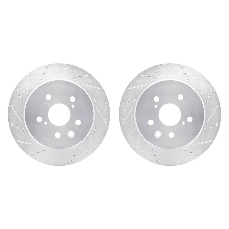 For Lexus RC300 16-20 R1 Concepts Drilled & Slotted Rear Brake Rotor Set