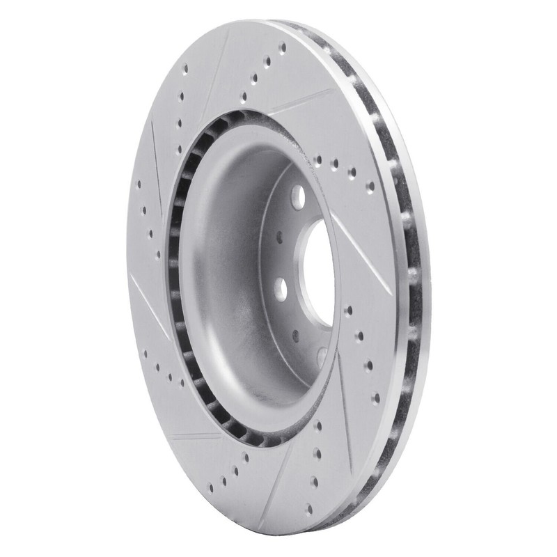 For Tesla 3 17-23 Brake Rotor eLINE Drilled & Slotted 1-Piece Front Passenger gallery