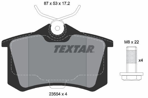 TEXTAR Brake Discs & Pads Front & Rear Braking Set Fits Citroen C3 Picasso gallery