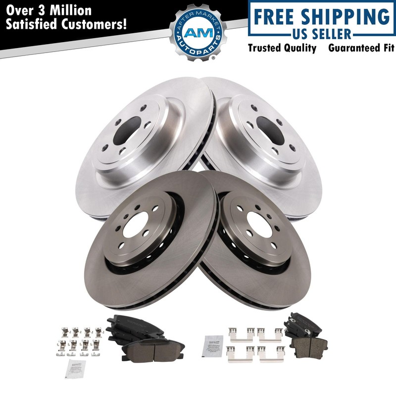 Brake Pad & Rotor Kit Ceramic Fits 2014-2020 Dodge Charger