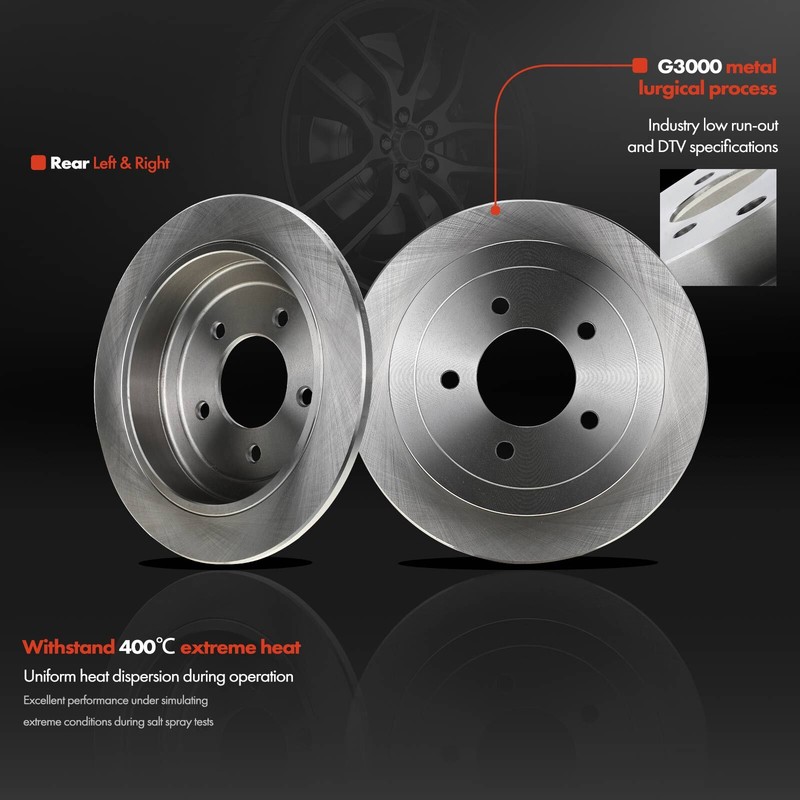 Front & Rear Disc Brake Rotors for Ford F-150 2000 2001 2002 2003 2004 4WD 5 Lug gallery