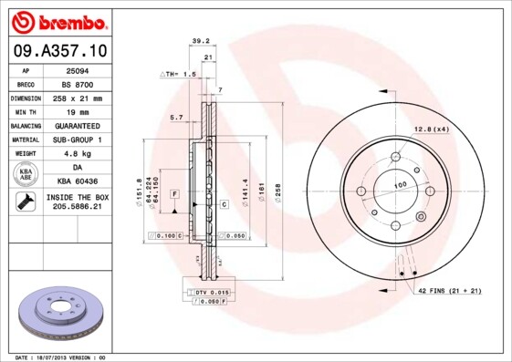 Fits Honda Jazz 2003-2008 City 2008- 1.2 1.3 1.5 HMH Front Brake Discs gallery