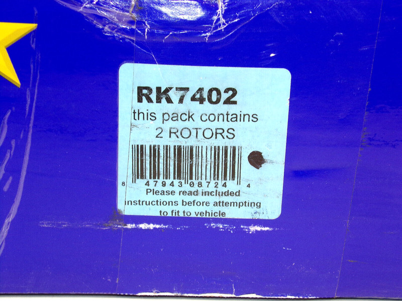 EBC Brake RK7402 Replacement Rotors (Set of 2) gallery