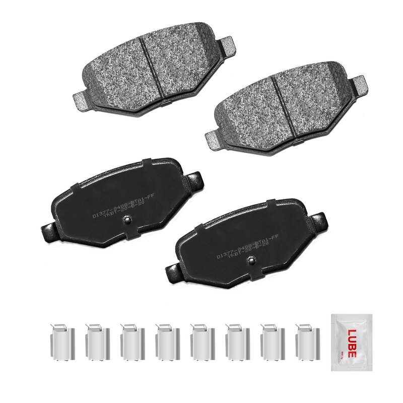 Front &Rear Drilled Disc Rotors+Brake Pads for 2011 2012 2013 2014 Ford Edge MKX gallery
