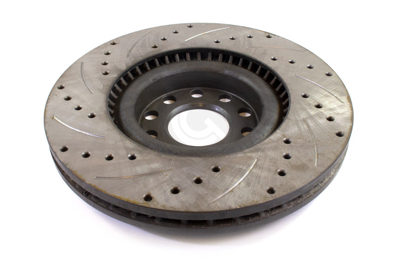 Front Drilled Slotted Brake Rotors Pair for Audi A4 S4 B6 B7 320mm 8E0698301ADDS gallery