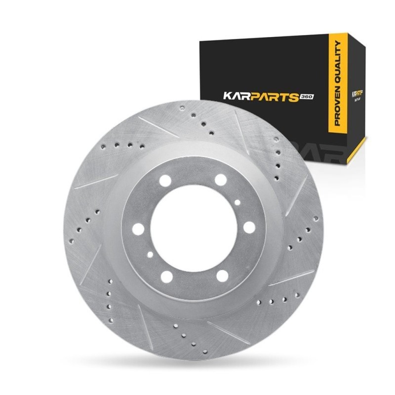 For Lexus GX460 2010-2023 Brake Rotor Front, Passenger Side | Cast Iron | Vented