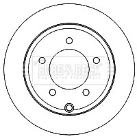 2x Brake Discs Pair Solid fits JEEP COMPASS MK49 2.0D Rear 2006 on 262mm Set B&B gallery