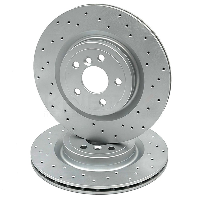 FOR JAGUAR XE 2.0d R DYNAMIC X760 DRILLED REAR BRAKE DISCS TEXTAR PADS 325mm gallery