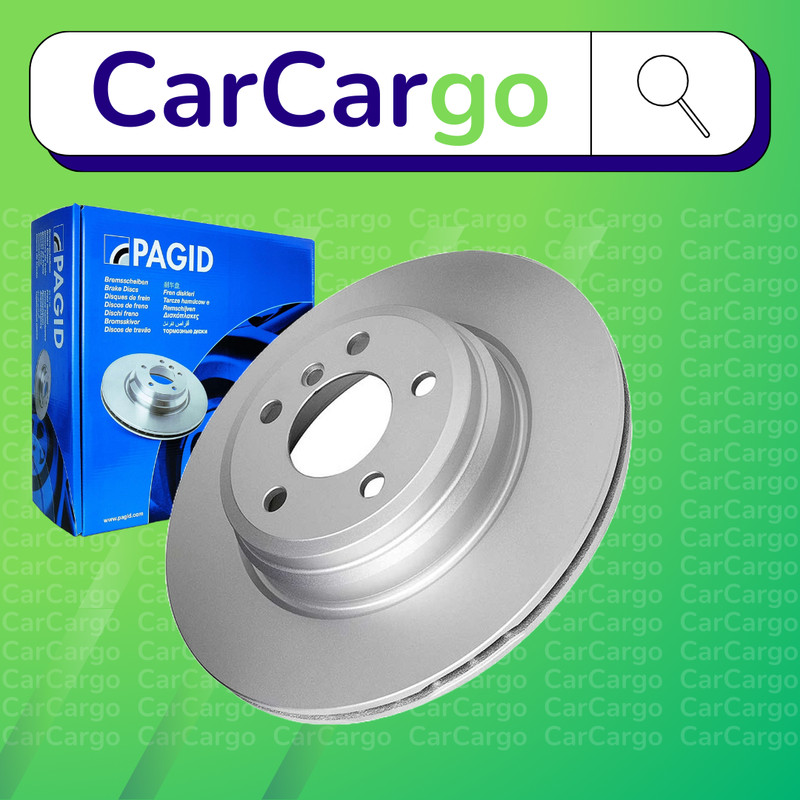 Pagid Vented Rear Brake Discs Pair For BMW 3 Series 340i 2015-2024 330 mm