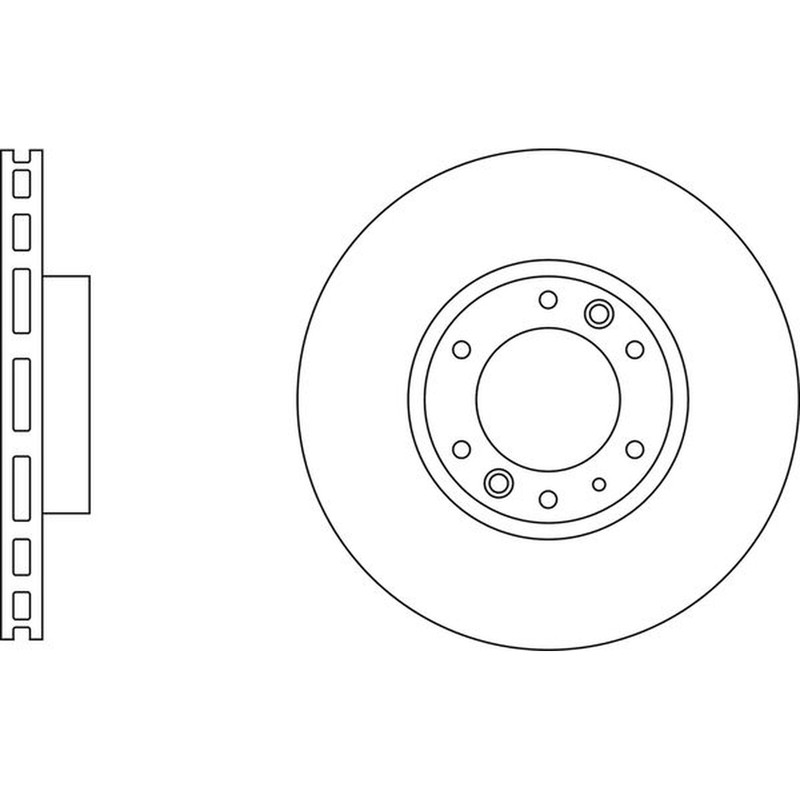 Apec Blue Brake Disc – Front SDK6754 Fits Ford Ranger – OE Specification