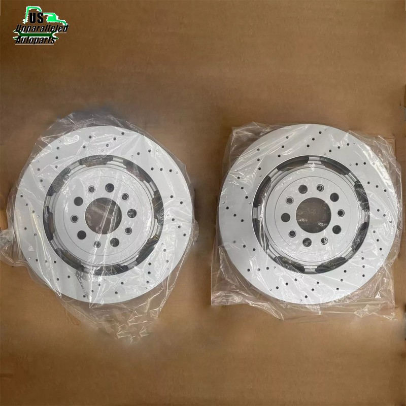 4X Front+Rear Brake Rotors For Alfa Romeo Giulia Stelvio Quadrifoglio 2017-24 gallery