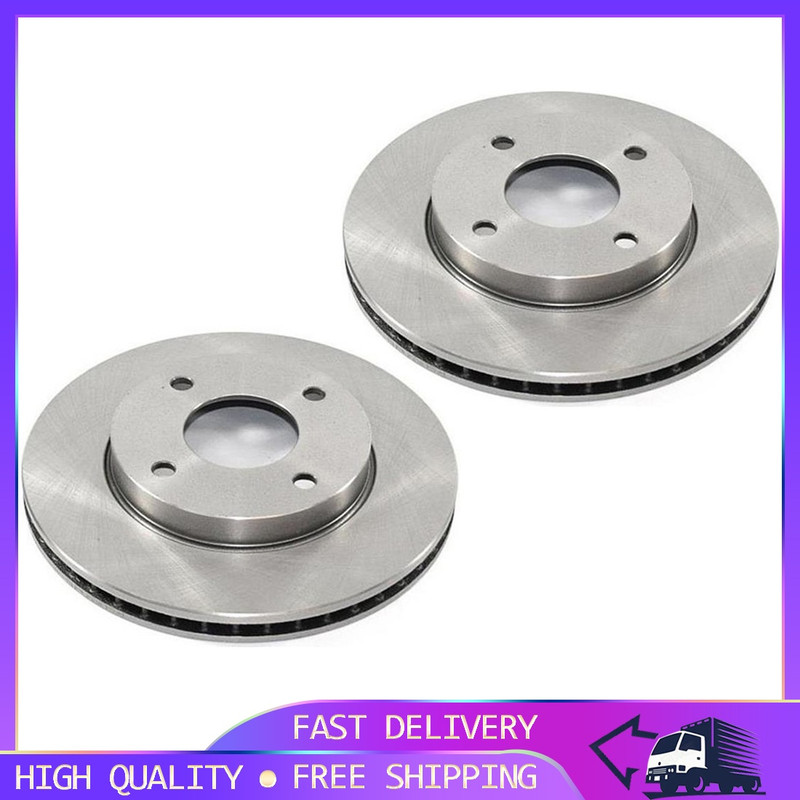 2x Front Disc Brake Rotor DuraGo fits Nissan Tiida 2007-2012