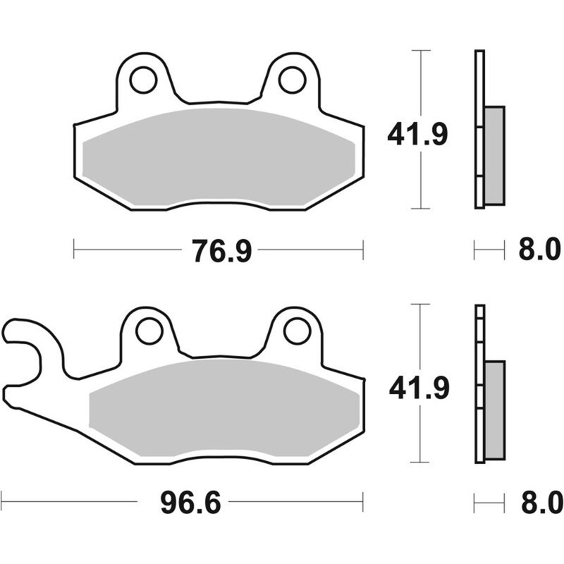Brembo OE – Powersports Brembo OE Sinter Prime Brake Pad 07YA21SD