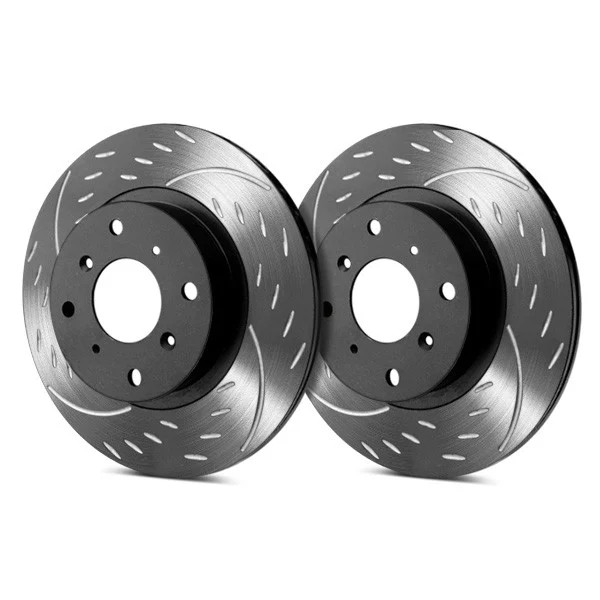 SP Performance Diamond Slot Dimpled & Slotted 1-Piece Rear Brake Rotors gallery