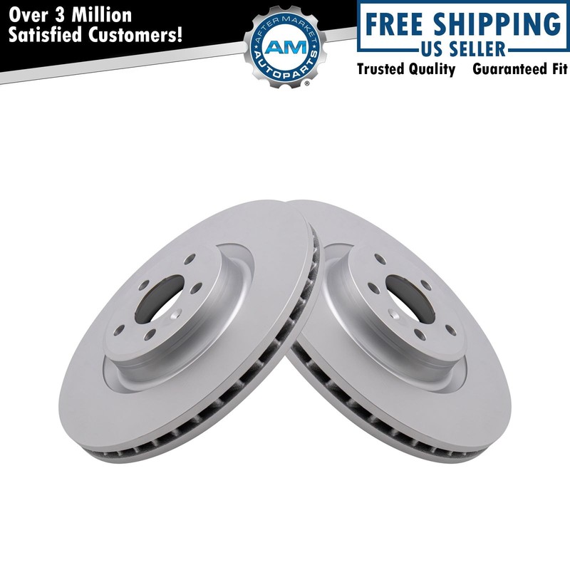 Brake Rotors Set Premium G-Coated Fits 17-24 Audi