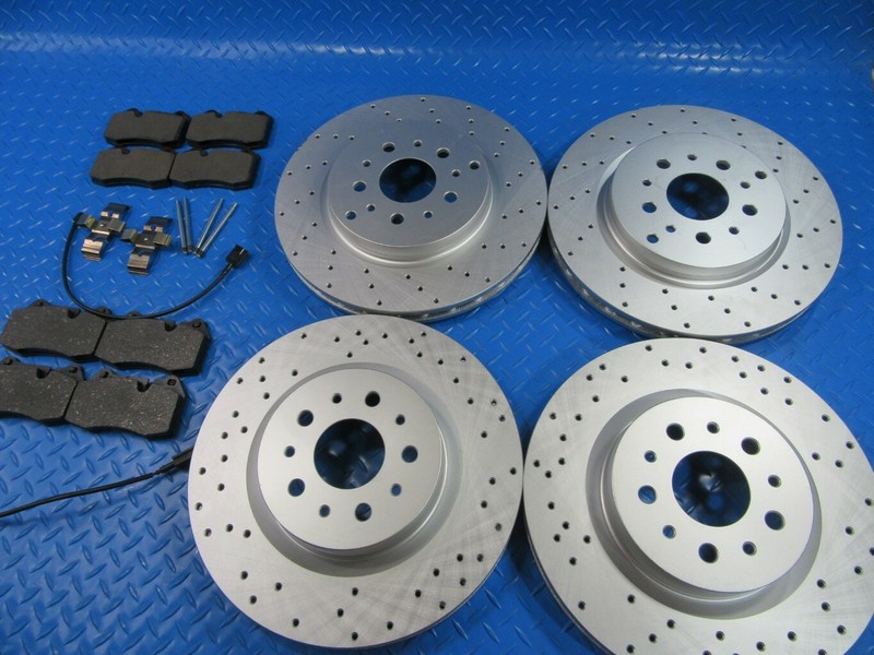 Maserati GranTurismo Quattroporte front rear brake pads rotors TopEuro #6925