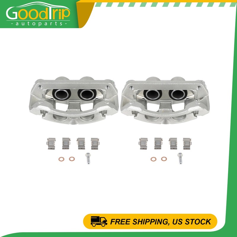 2pc Fits 13-19 Ford F-250 Super Duty Left & Right Brake Calipers w/ Bracket Rear