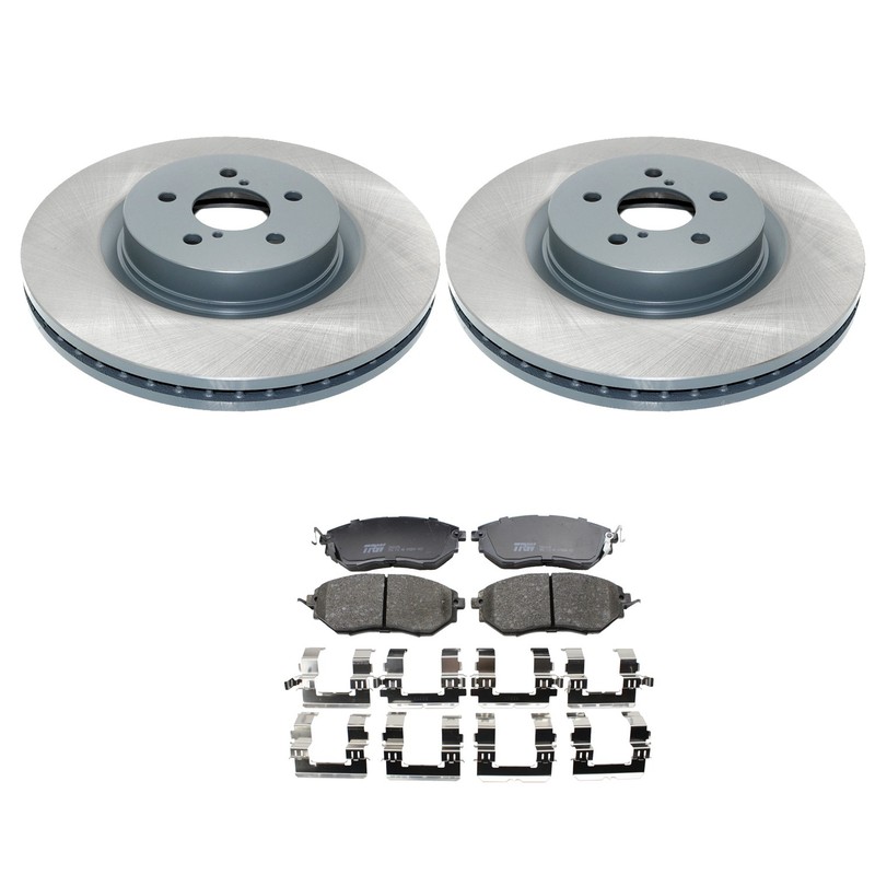 DuraGo Front Rotors TRW Pro Low-Metallic Disc Brake Pads Kit For Forester Legacy
