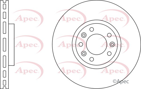 2x Apec Red Front Brake Discs 304mm Fits Citroën Ds Fiat Opel Peugeot 3008