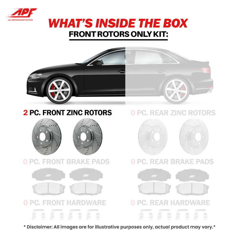 For Scion FR-S 2013-2016 - Front Drilled and Slotted Rotors gallery