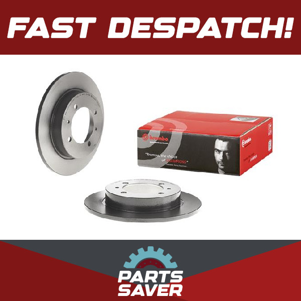2x Brake Discs Pair Solid fits MITSUBISHI CARISMA 1.9D Rear 96 to 06 260mm Set