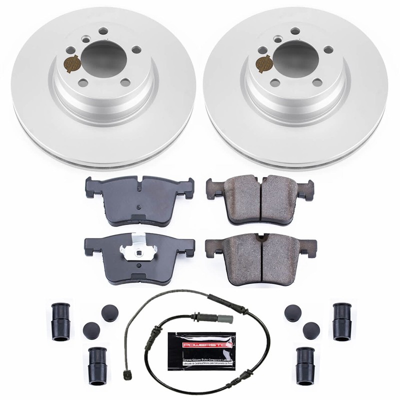 CRK6854 Powerstop 2-Wheel Set Brake Disc and Pad Kits Front for 328 Sedan 330e gallery