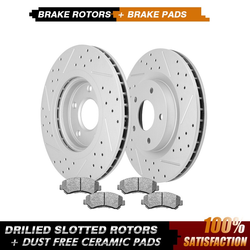Front Rotors & Brake Pads Fit for 2008 2009 2010 2011 2012 – 2013 Nissan Rogue